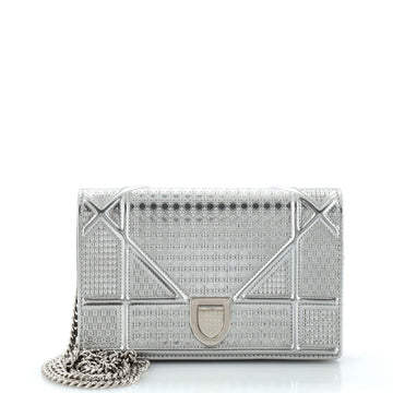 Christian Dior Diorama Wallet on Chain Cannage Embossed Calfskin