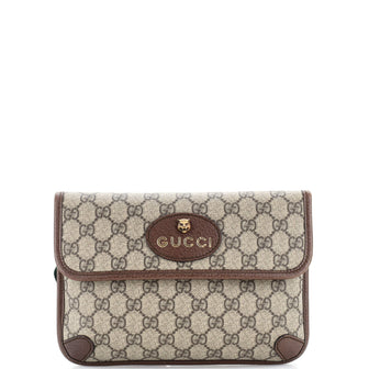 Gucci Neo Vintage Flap Belt Bag GG Coated Canvas