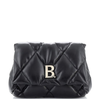 Balenciaga Touch Clutch Quilted Leather Medium