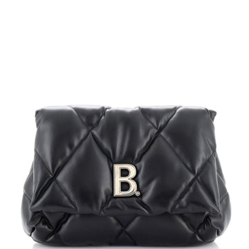 Balenciaga Touch Clutch Quilted Leather Medium