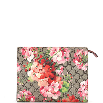 Gucci Toiletry Pouch Blooms Print GG Coated Canvas Large
