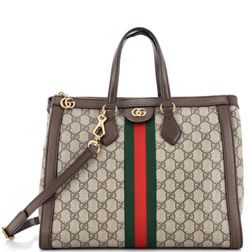 Gucci Ophidia Top Handle Tote GG Coated Canvas Medium