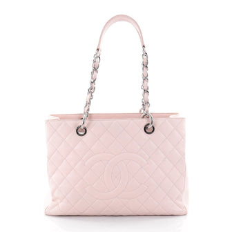 Chanel Grand Shopping Tote Quilted Caviar Pink 2477601
