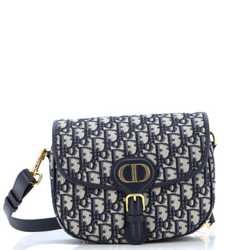 Christian Dior Bobby Flap Bag Oblique Canvas Medium