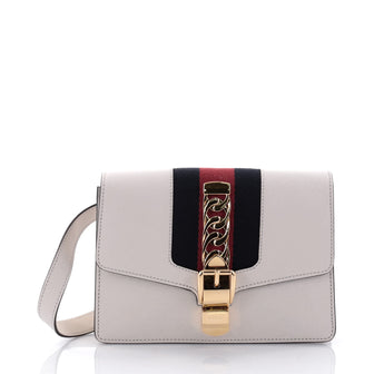 Gucci Sylvie Belt Bag Leather White 2477810