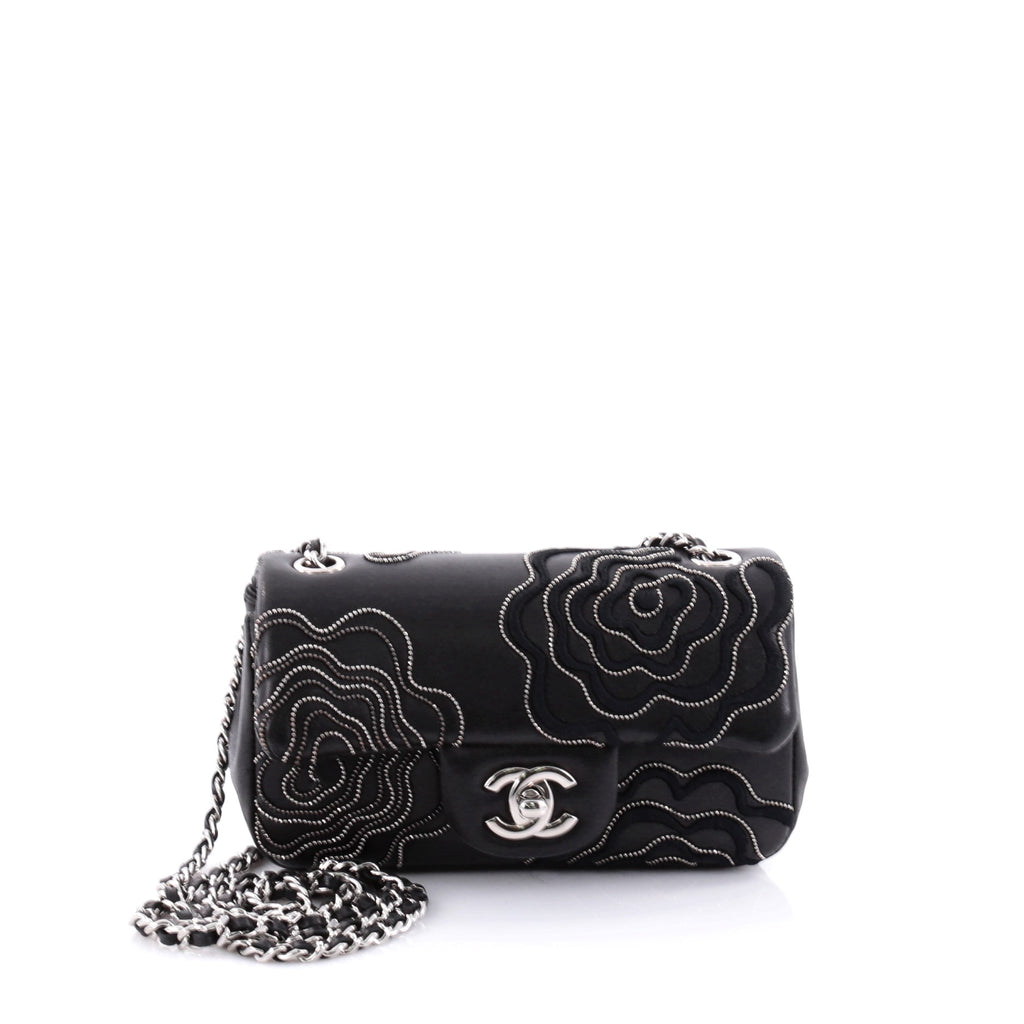 Buy Chanel Camellia Follies Flap Bag Embroidered Lambskin 2477811