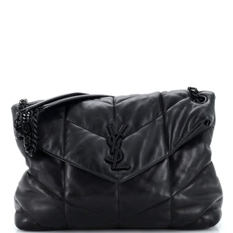 Saint Laurent Loulou Puffer Shoulder Bag Quilted Leather Medium