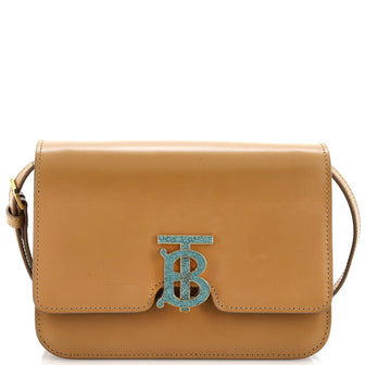 Burberry TB Flap Bag Leather Small