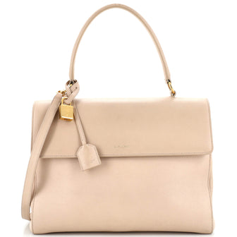 Saint Laurent Moujik Top Handle Bag Leather Medium
