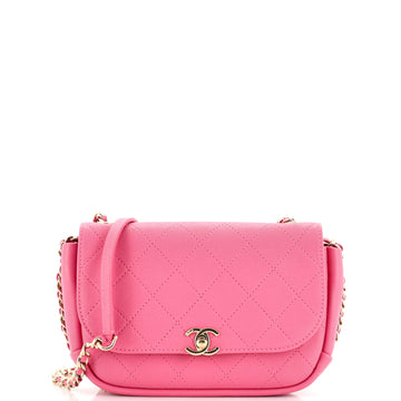 Chanel Casual Trip Flap Bag Quilted Lambskin Small