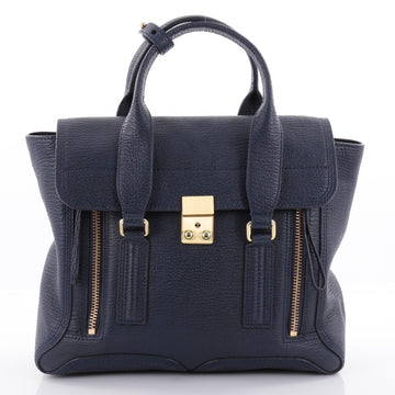 3.1 Phillip Lim Pashli Satchel Leather Medium Blue 2478302