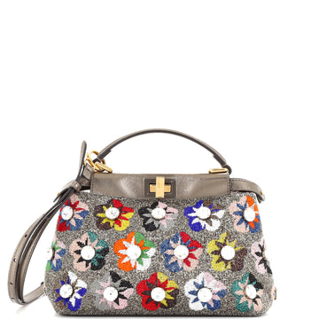 Fendi Peekaboo Bag Beaded Leather Mini
