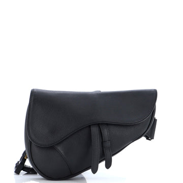 Christian Dior Saddle Crossbody Bag Leather