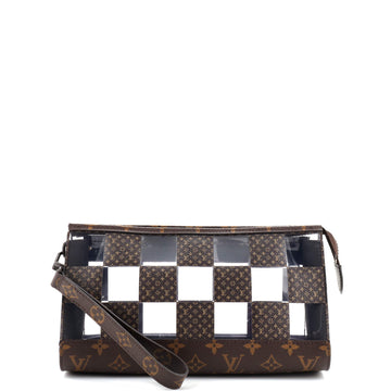 Louis Vuitton Standing Pouch Monogram Chess Coated Canvas and PVC