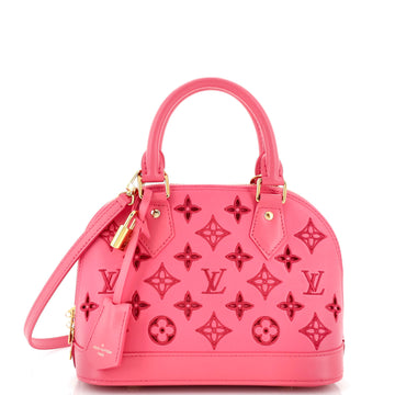 Louis Vuitton Alma Handbag Monogram Cutout Broderie Leather BB