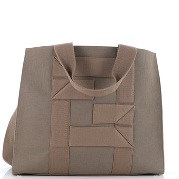 Fendi FF Logo Convertible Shopping Tote Canvas Large