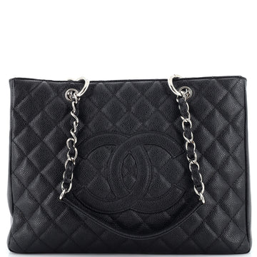 Chanel Grand Shopping Tote Quilted Caviar