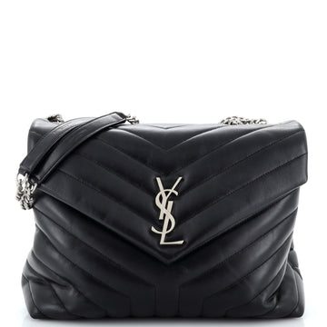 Saint Laurent Loulou Shoulder Bag Matelasse Chevron Leather Medium