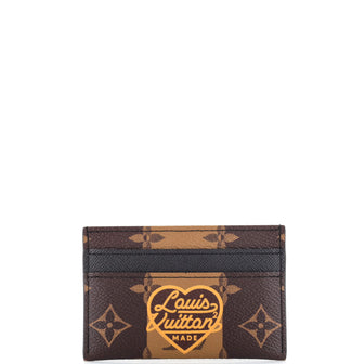 Louis Vuitton Nigo Double Card Holder Limited Edition Stripes Monogram Canvas