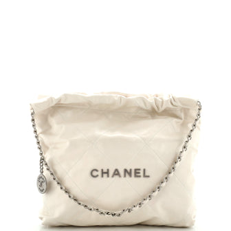 Chanel 22 Chain Hobo Quilted Calfskin Small