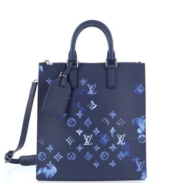 Louis Vuitton Sac Plat Zippe Bag Limited Edition Monogram Ink Watercolor Leather
