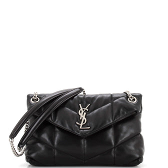 Saint Laurent Loulou Puffer Shoulder Bag Quilted Leather Small