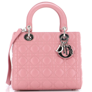 Christian Dior Lady Dior Bag Cannage Quilt Lambskin Medium