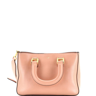 Fendi FF Handle Tote Leather Small