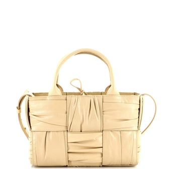 Bottega Veneta Arco Tote Maxi Intrecciato Plisse Leather Mini