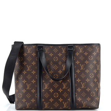 Louis Vuitton Weekend Tote Macassar Monogram Canvas PM