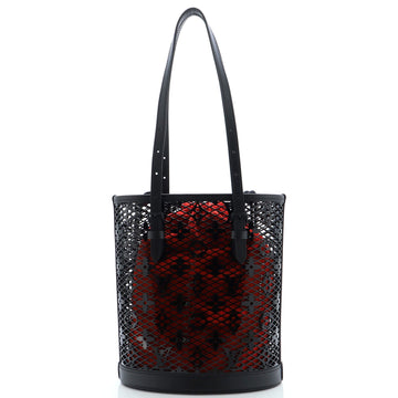 Louis Vuitton Bucket Bag Monogram Lace Leather PM