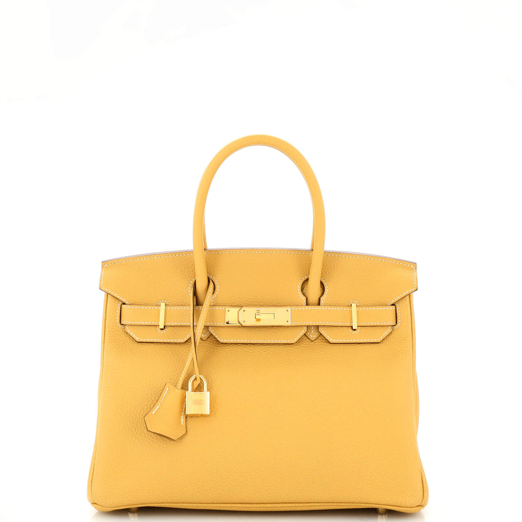 Birkin Handbag Curry Togo with Gold Hardware 30...