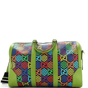 Gucci Carry On Convertible Duffle Bag Psychedelic Print GG Coated Canvas Medium