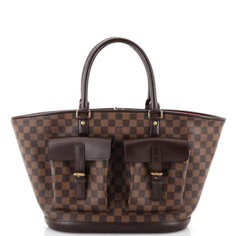 Louis Vuitton Manosque Handbag Damier GM