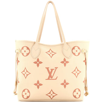 Louis Vuitton Neverfull NM Tote Bicolor Monogram Empreinte Giant MM