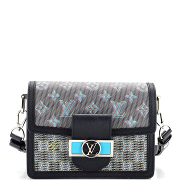 Louis Vuitton Dauphine Shoulder Bag Damier Monogram LV Pop Canvas Mini