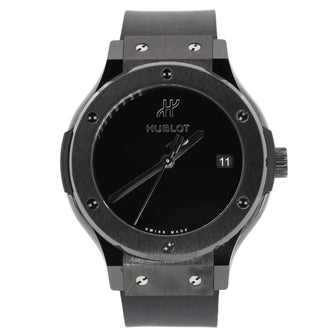 Hublot Classic Fusion Original Black Magic Automatic Watch Ceramic and Rubber 38