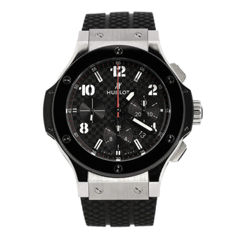 Hublot Big Bang Chronograph Automatic Watch Stainless Steel with Ceramic and Rubber 44