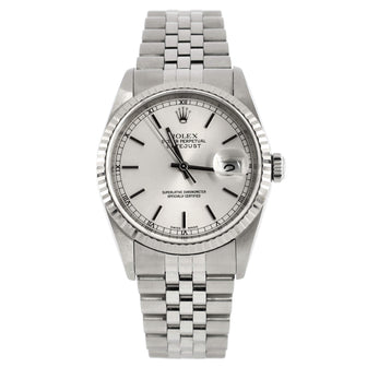 Rolex Oyster Perpetual Datejust Automatic Watch Stainless Steel and White Gold 36