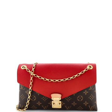 Louis Vuitton Pallas Chain Shoulder Bag Monogram Canvas and Calfskin