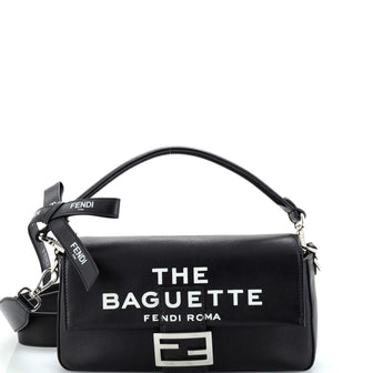 Fendi x Marc Jacobs Bow Baguette NM Bag Printed Leather Medium