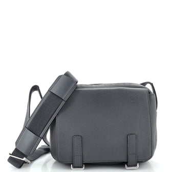 Loewe Military Messenger Bag Leather XS Gray 24789779