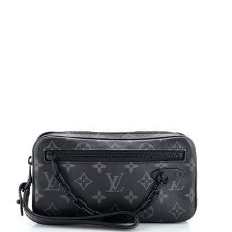 Louis Vuitton Pochette Volga Monogram Eclipse Canvas