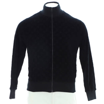 Louis Vuitton Men's Zip Up Jacket Monogram Velvet