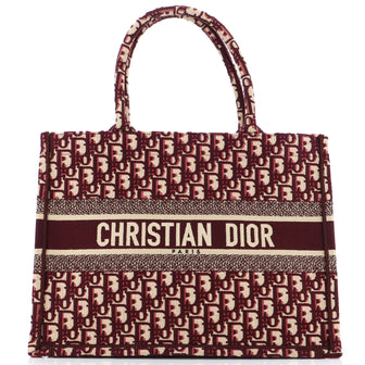 Christian Dior Book Tote Oblique Canvas Medium