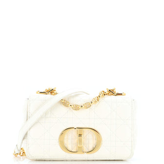 Christian Dior Caro Bag Cannage Quilt Calfskin Small
