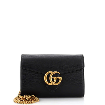 Gucci GG Marmont Chain Wallet Leather Mini