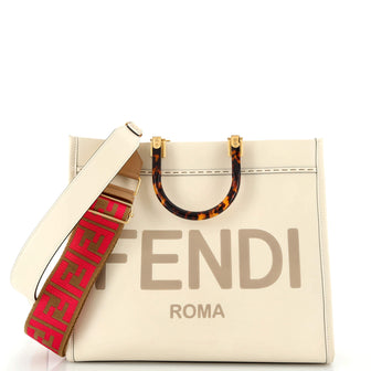 Fendi Sunshine Shopper Tote Leather Medium