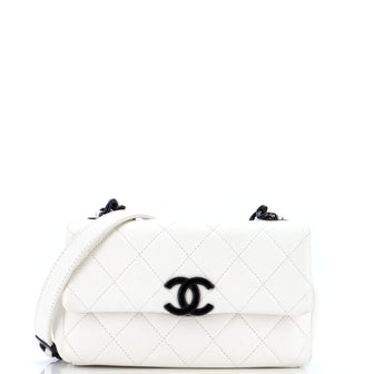 Chanel My Everything Flap Bag Quilted Caviar Small