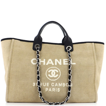 Chanel Deauville Tote Canvas Medium